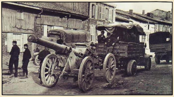 artillerie pendant la première guerre mondiale